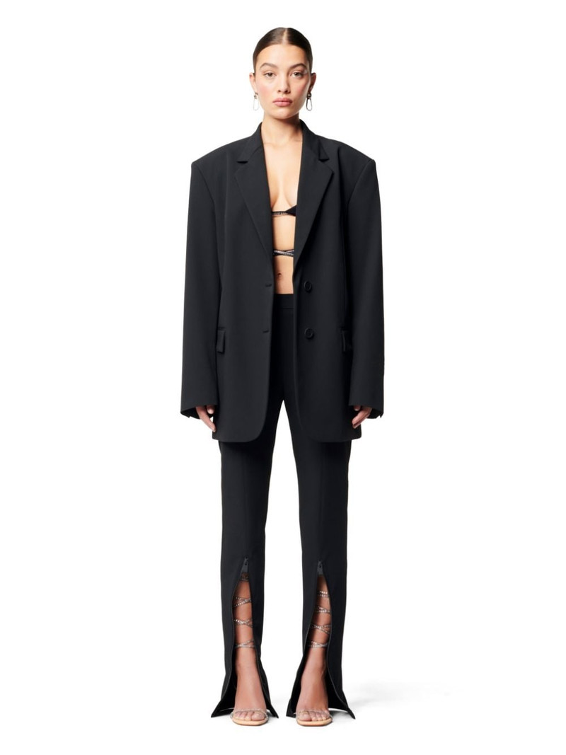 Heron Preston Back Cutout Gabardine Blazer outlook