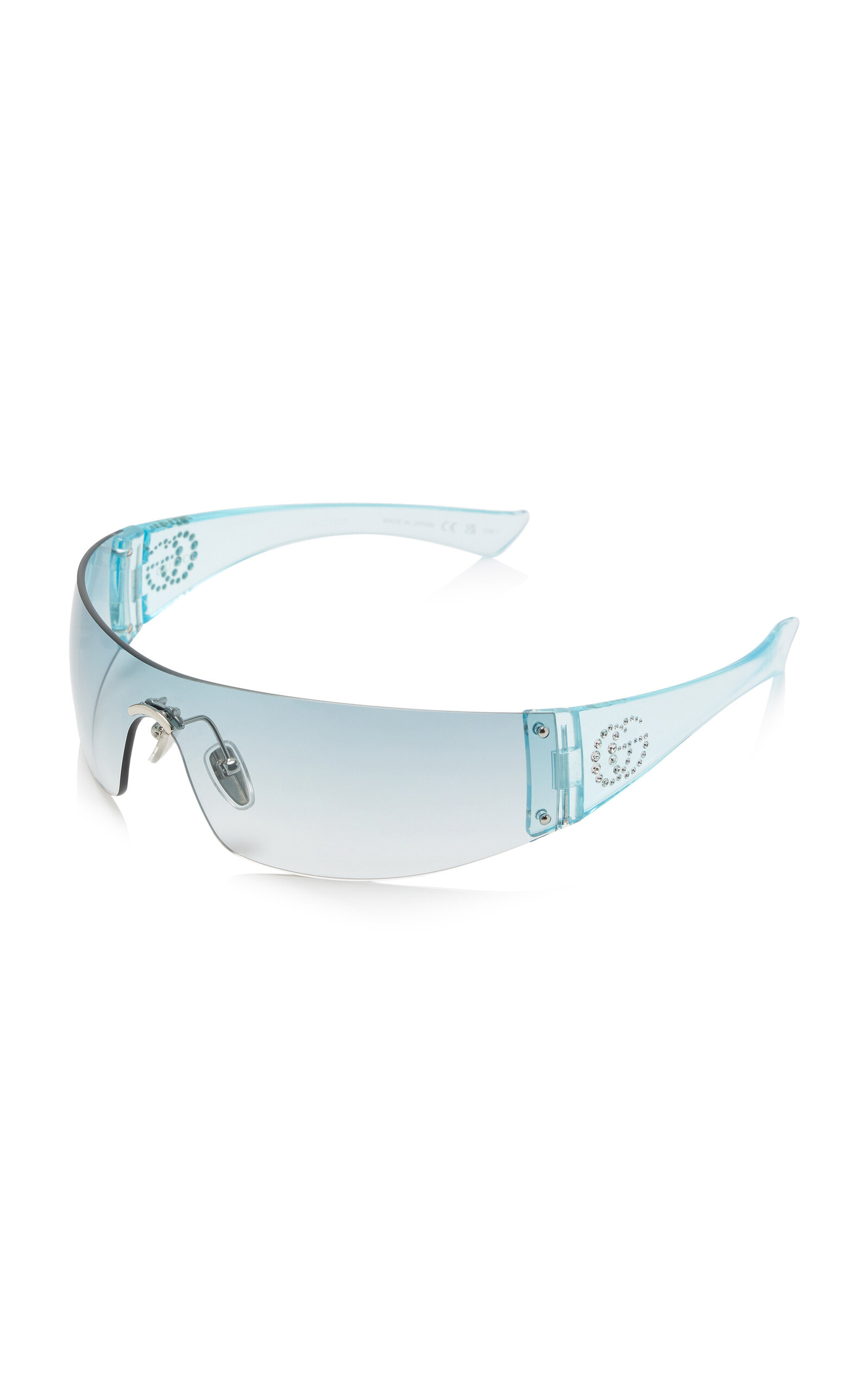 Crystal Mask-Frame Sunglasses blue - 3