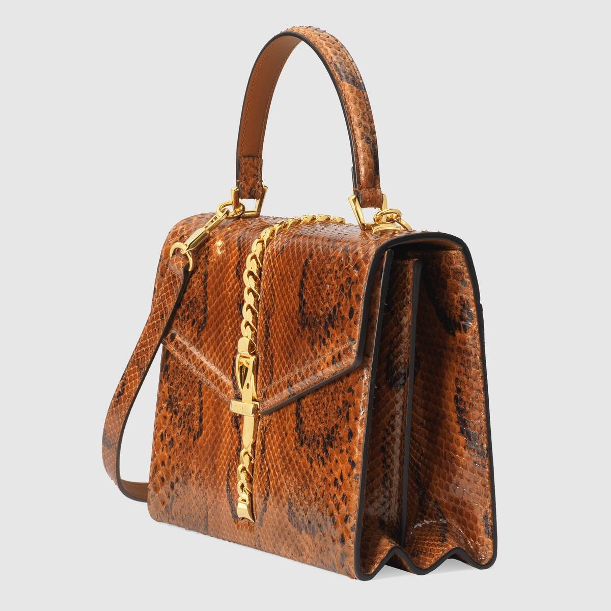 Sylvie 1969 python small top handle bag - 2