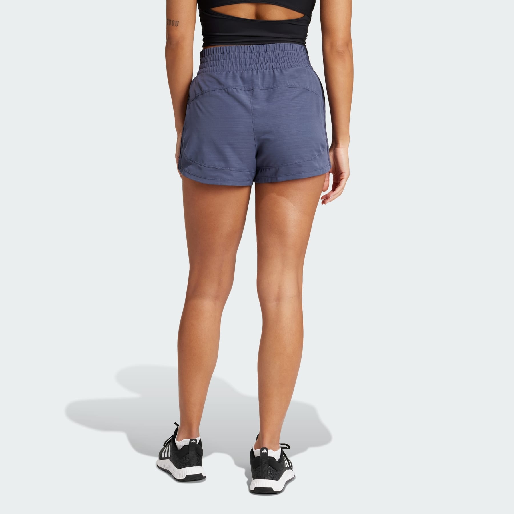 Pacer Training 3-Stripes Woven High-Rise Shorts - 3