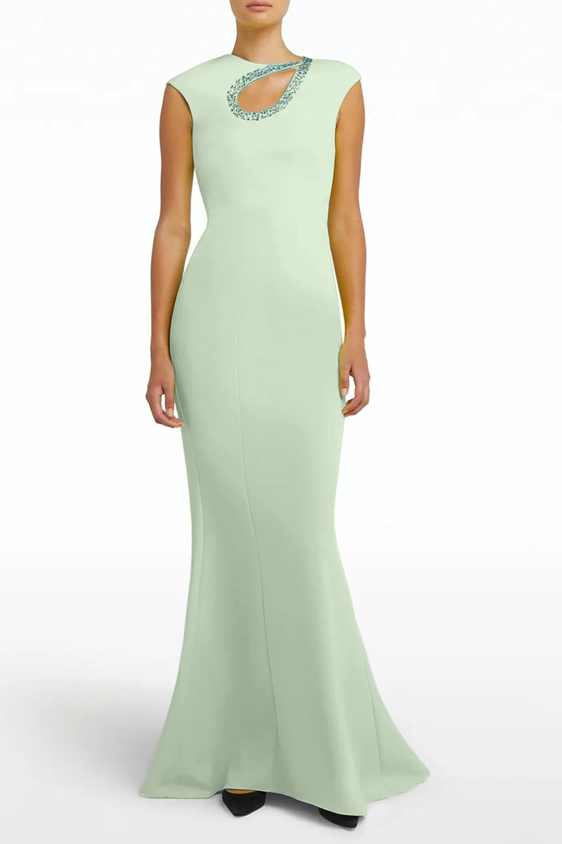 Safiyaa CHANTRIA GOWN - ALOE outlook