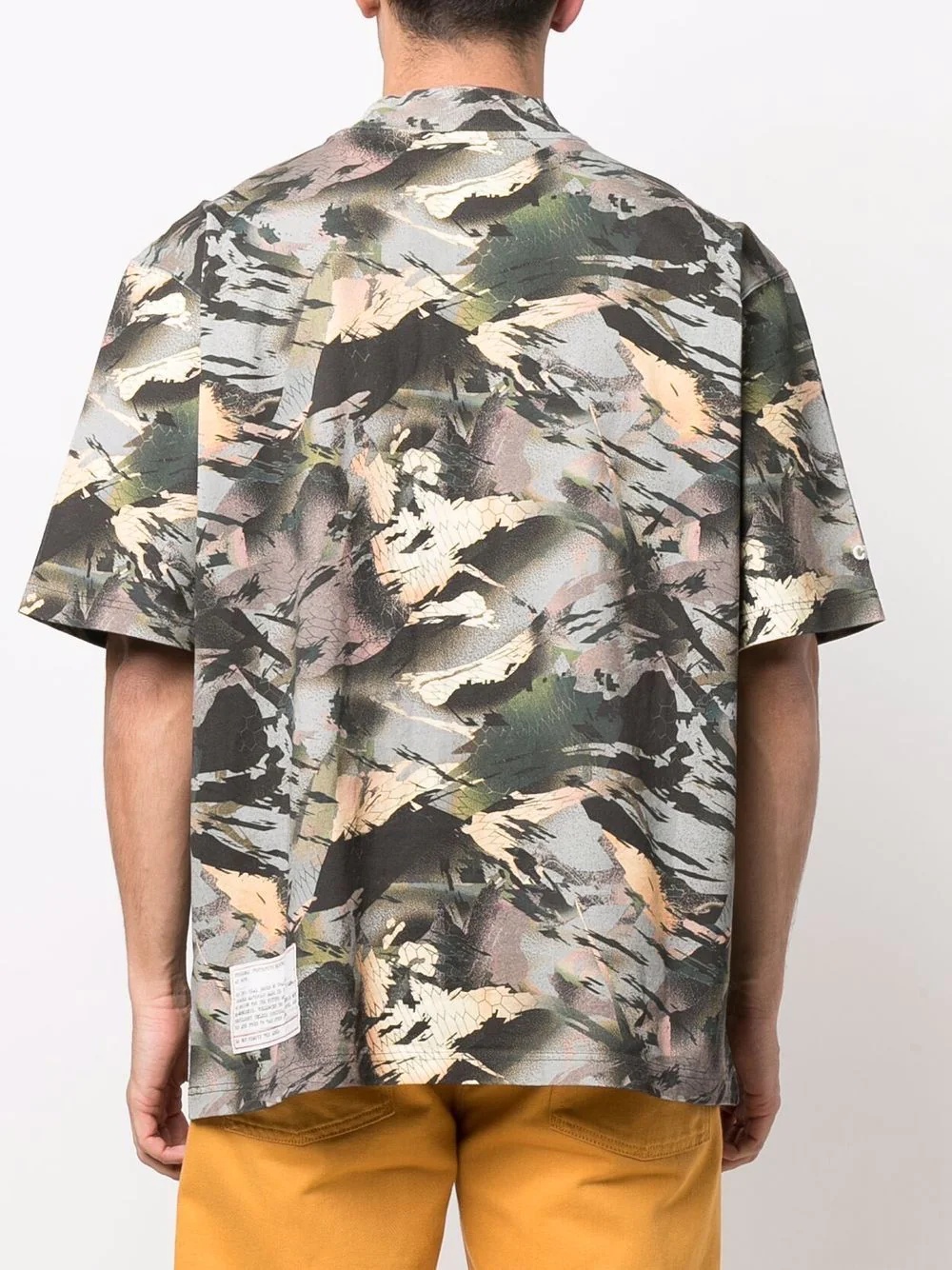 camouflage mock-neck T-shirt - 4