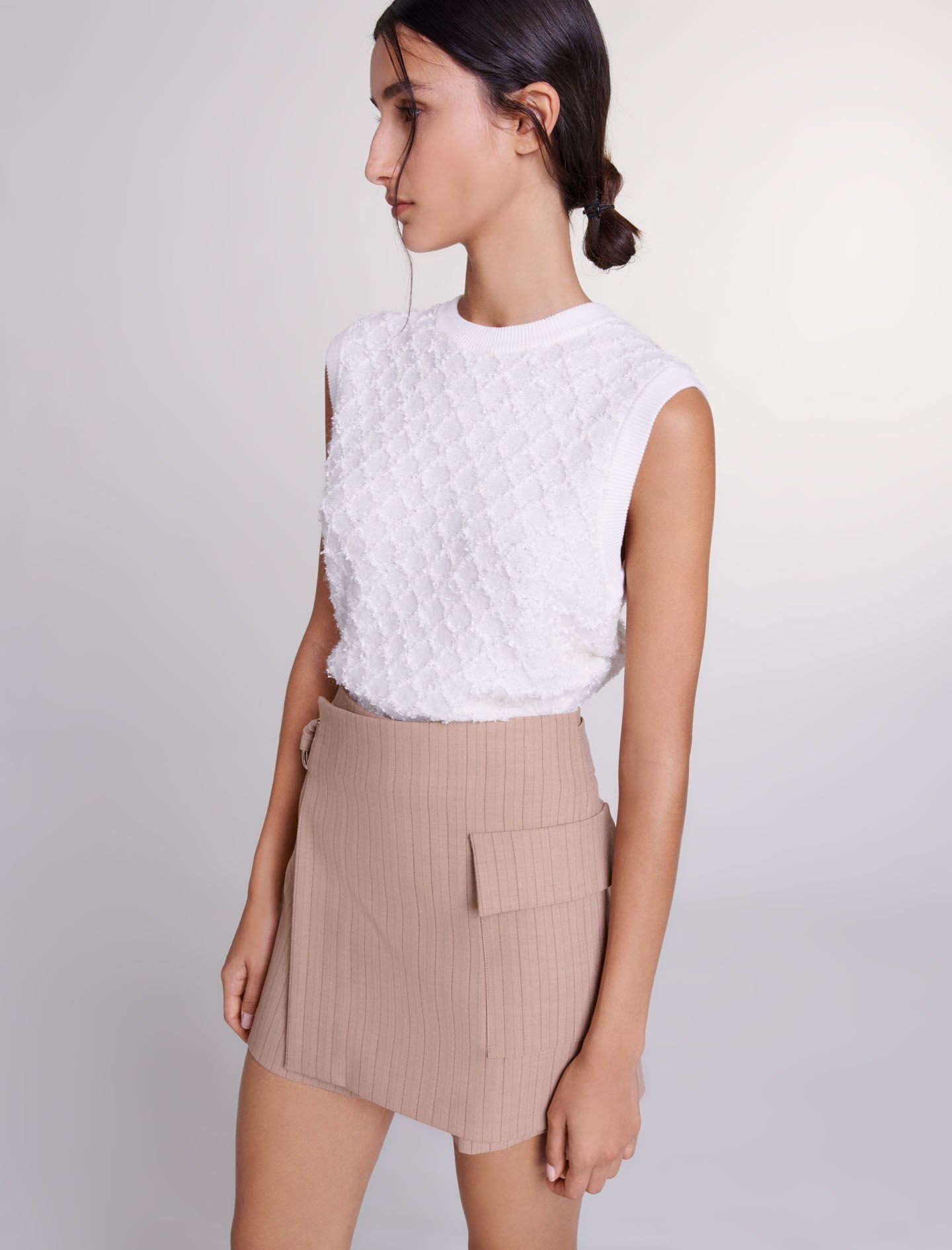 Striped layered effect shorts - 6