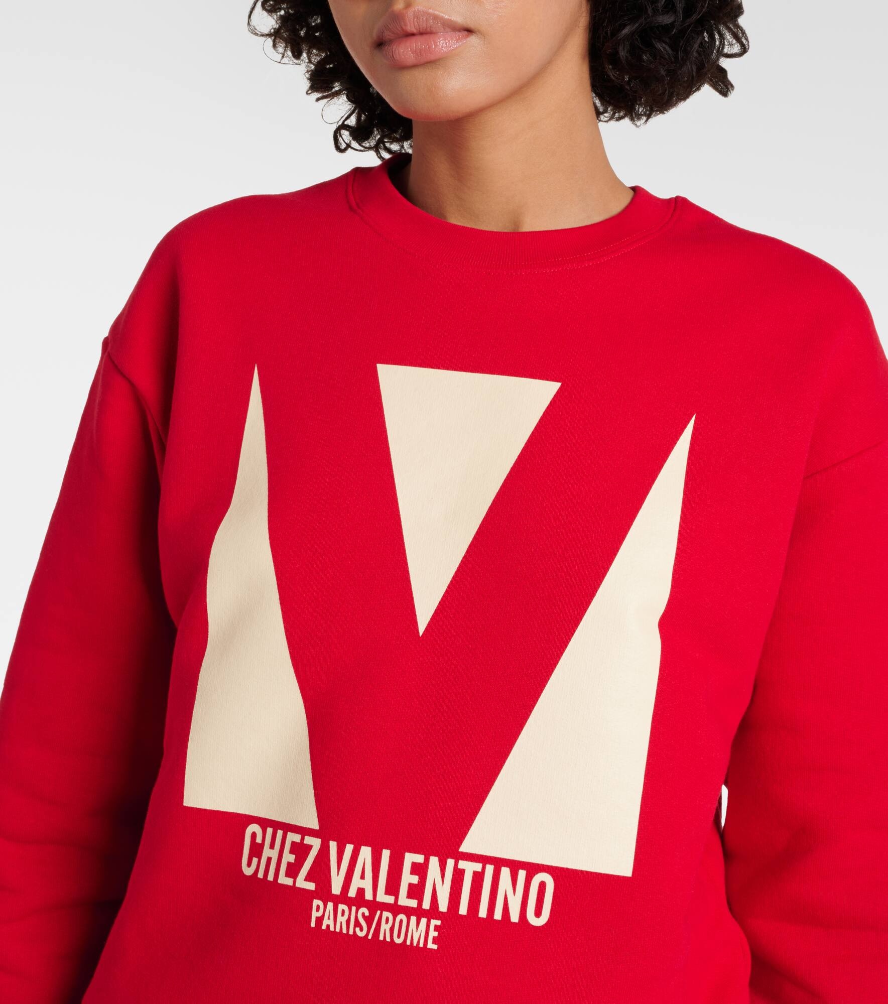 Printed cotton jersey sweatshirt - 5