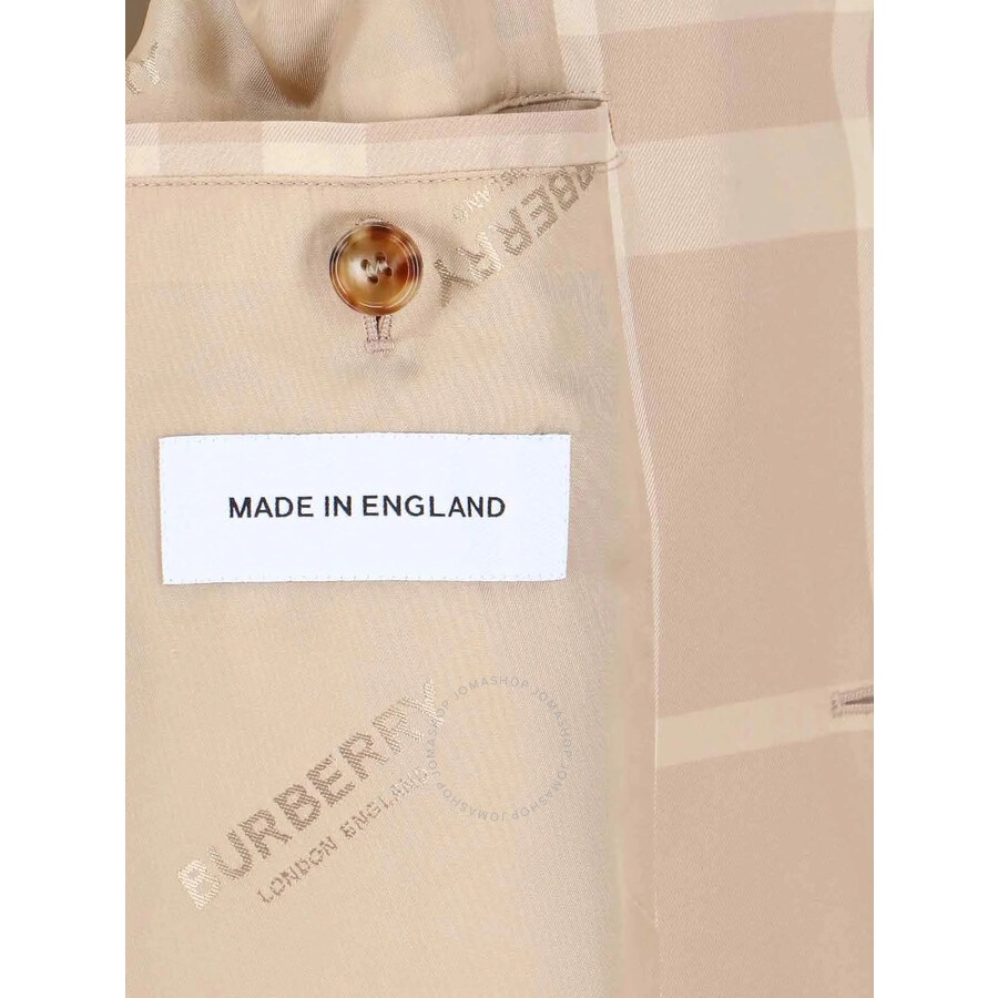 Burberry Check Gabardine Cotton Car Coat - 4
