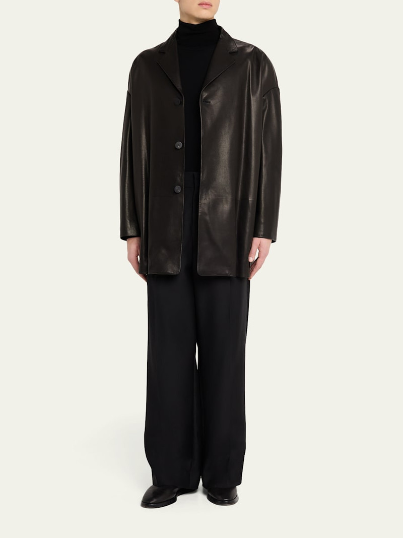 Fear of God Men's Oversized Single-Breasted Leather Blazer outlook