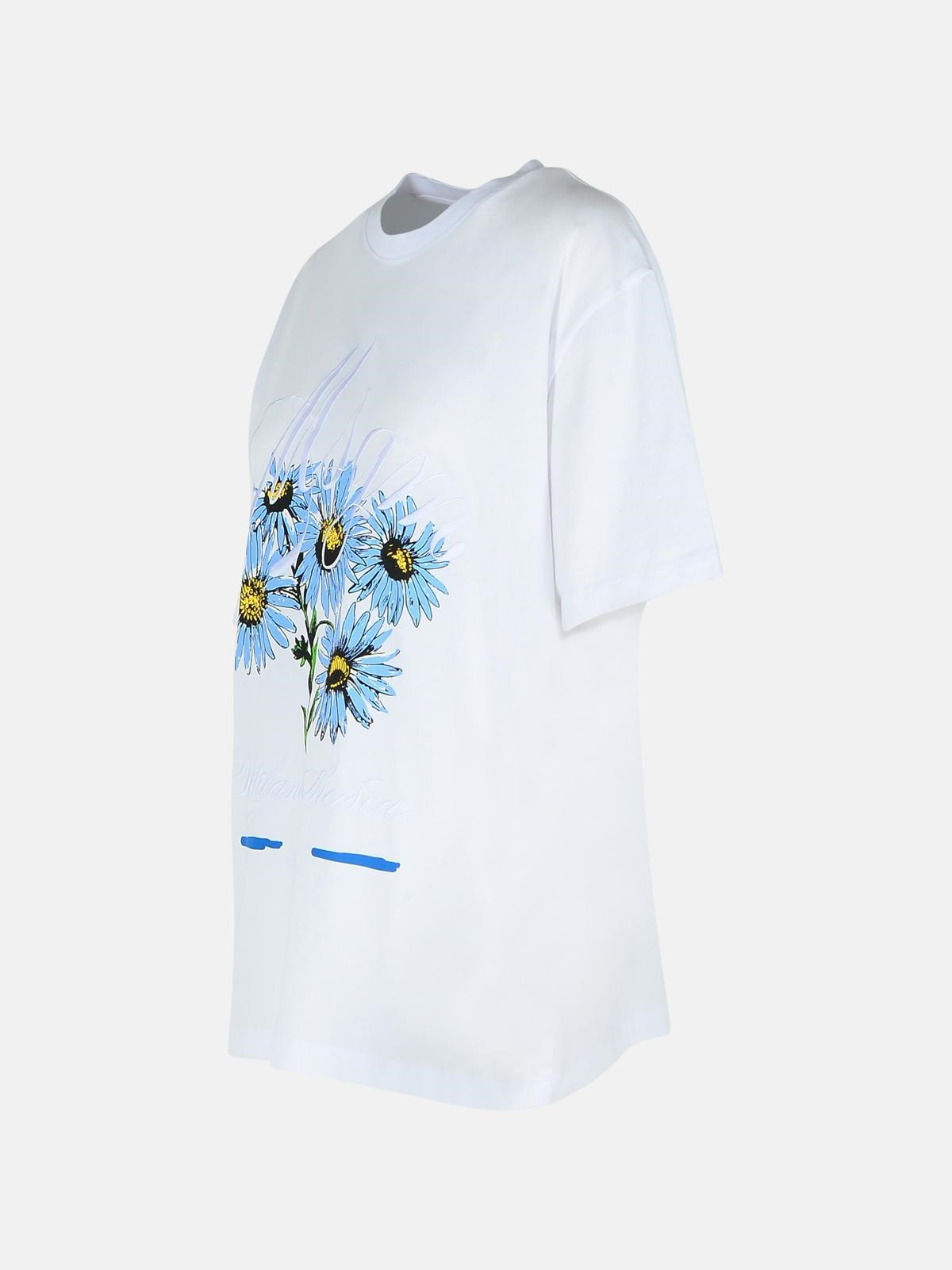 WHITE COTTON T-SHIRT - 2