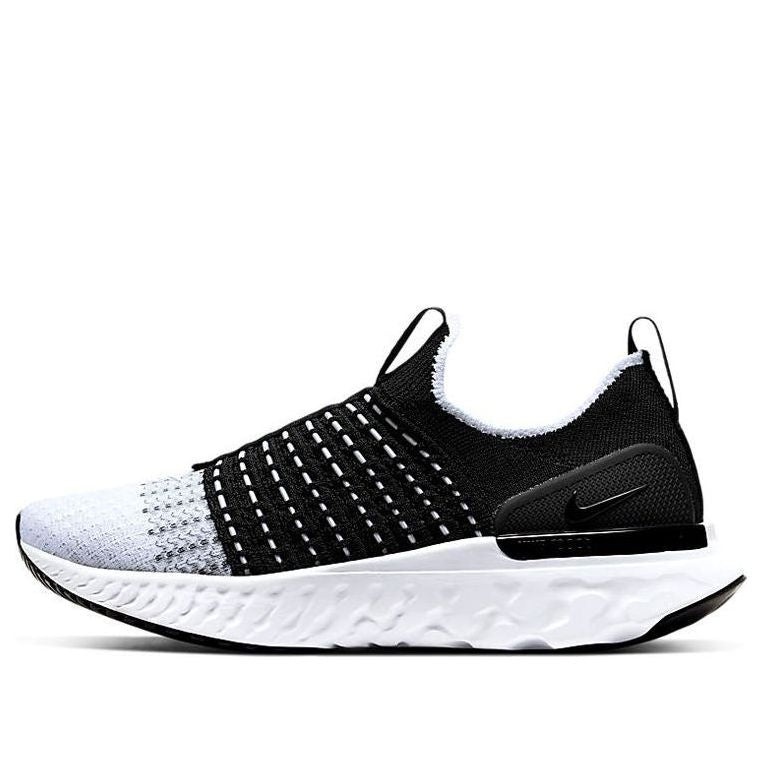 (WMNS) Nike React Phantom Run Flyknit 2 'Black White' CJ0280-001 - 1