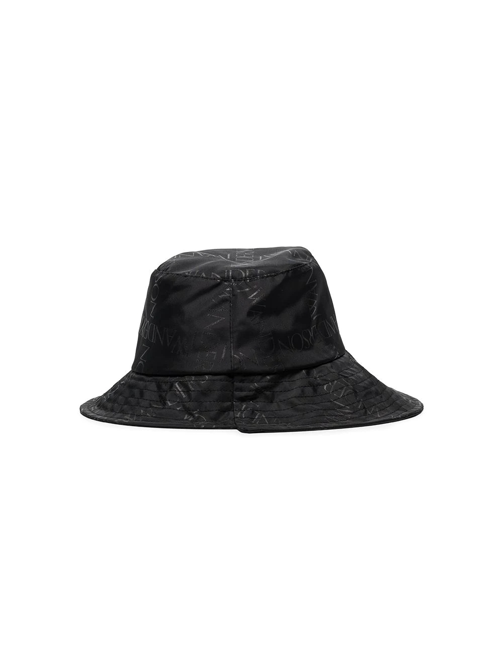 asymmetric logo-print bucket hat - 4