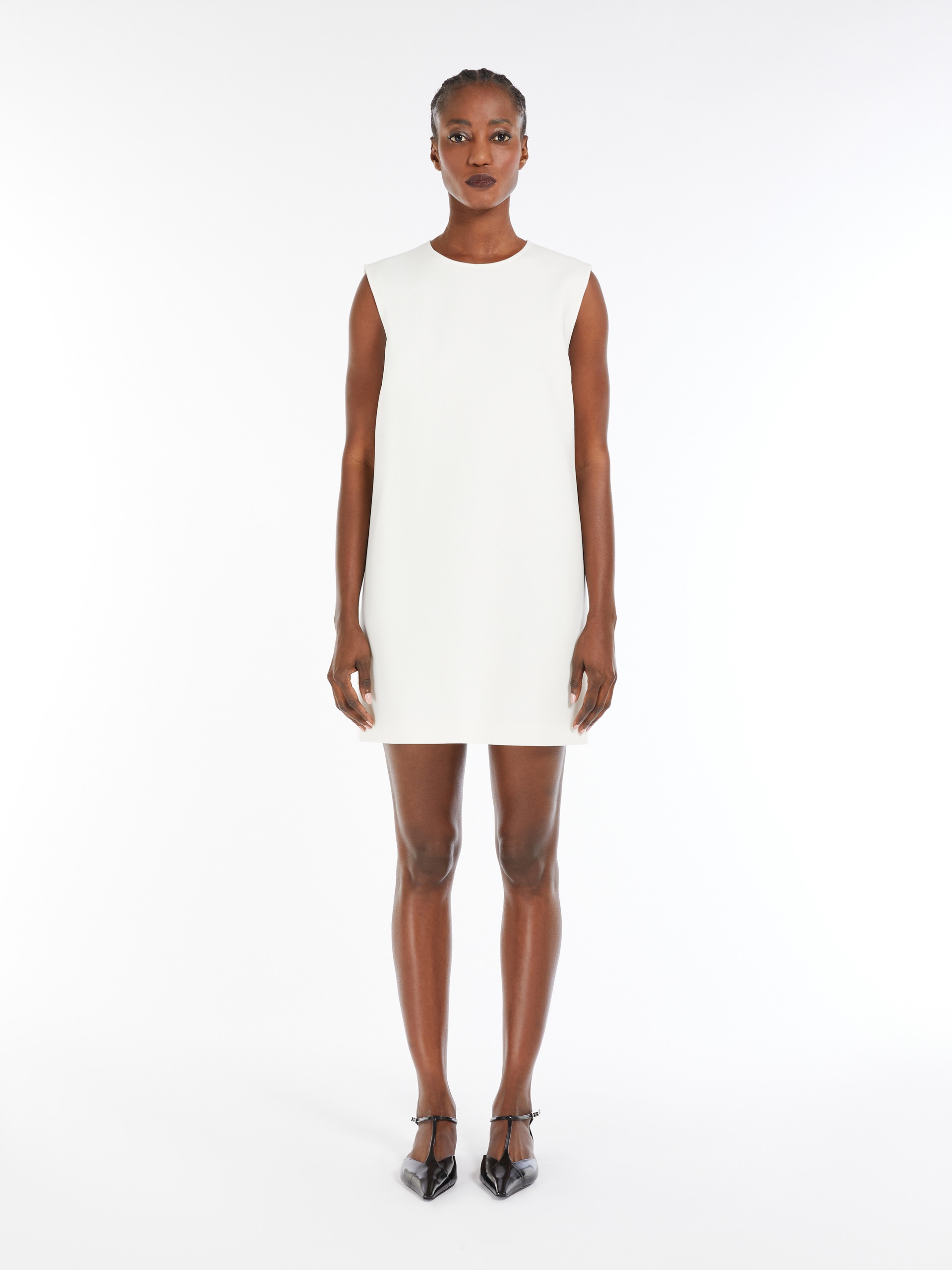FIUGGI Wool canvas sleeveless dress - 3