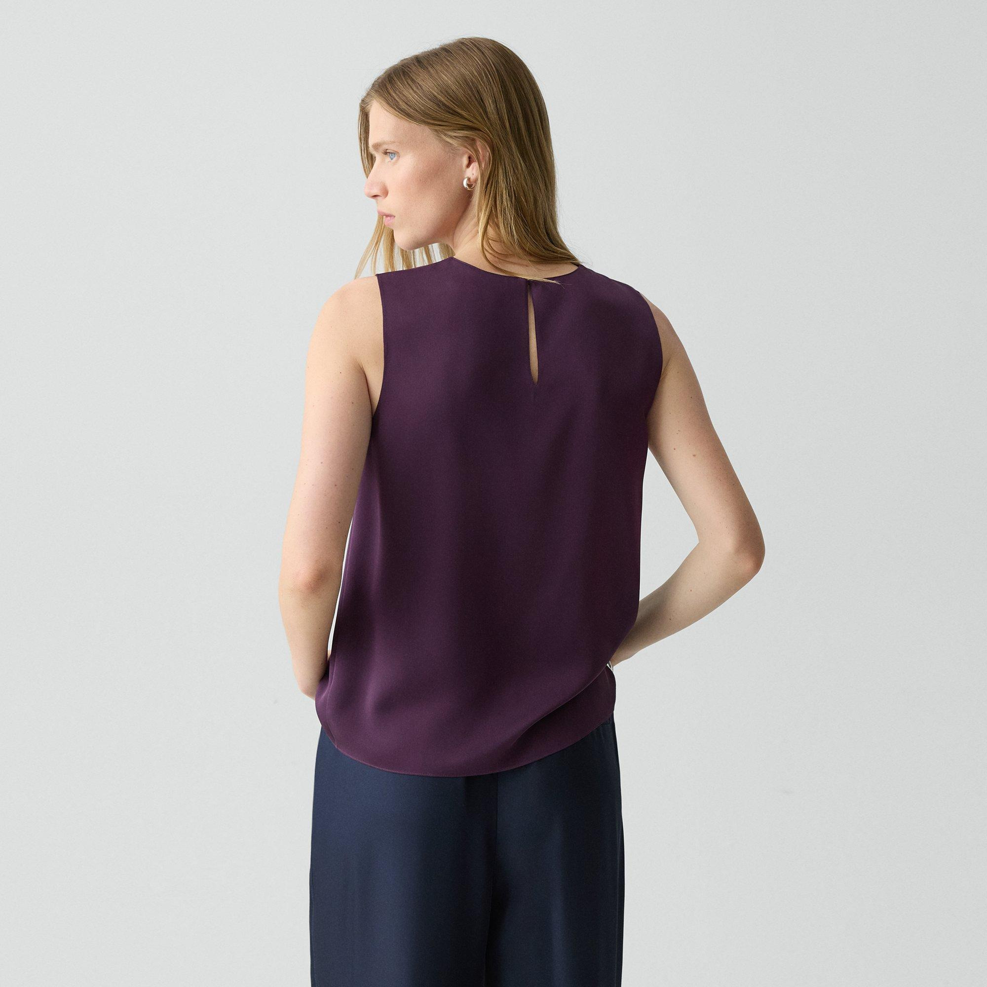 Shell Top in Silk Georgette - 4
