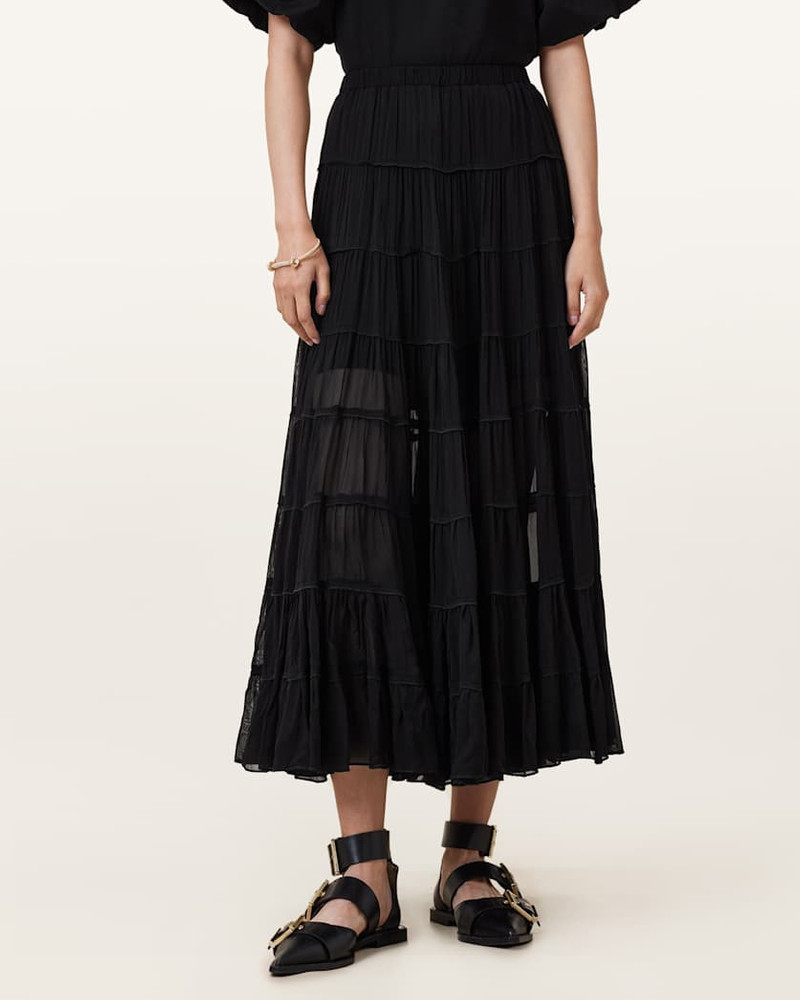 EVA TIERED MIDI SKIRT 3