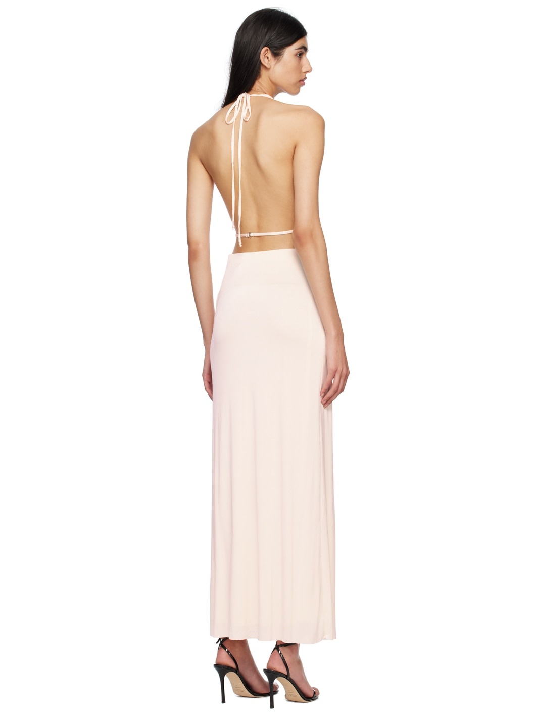 Off-White Ariel Halter Maxi Dress - 3