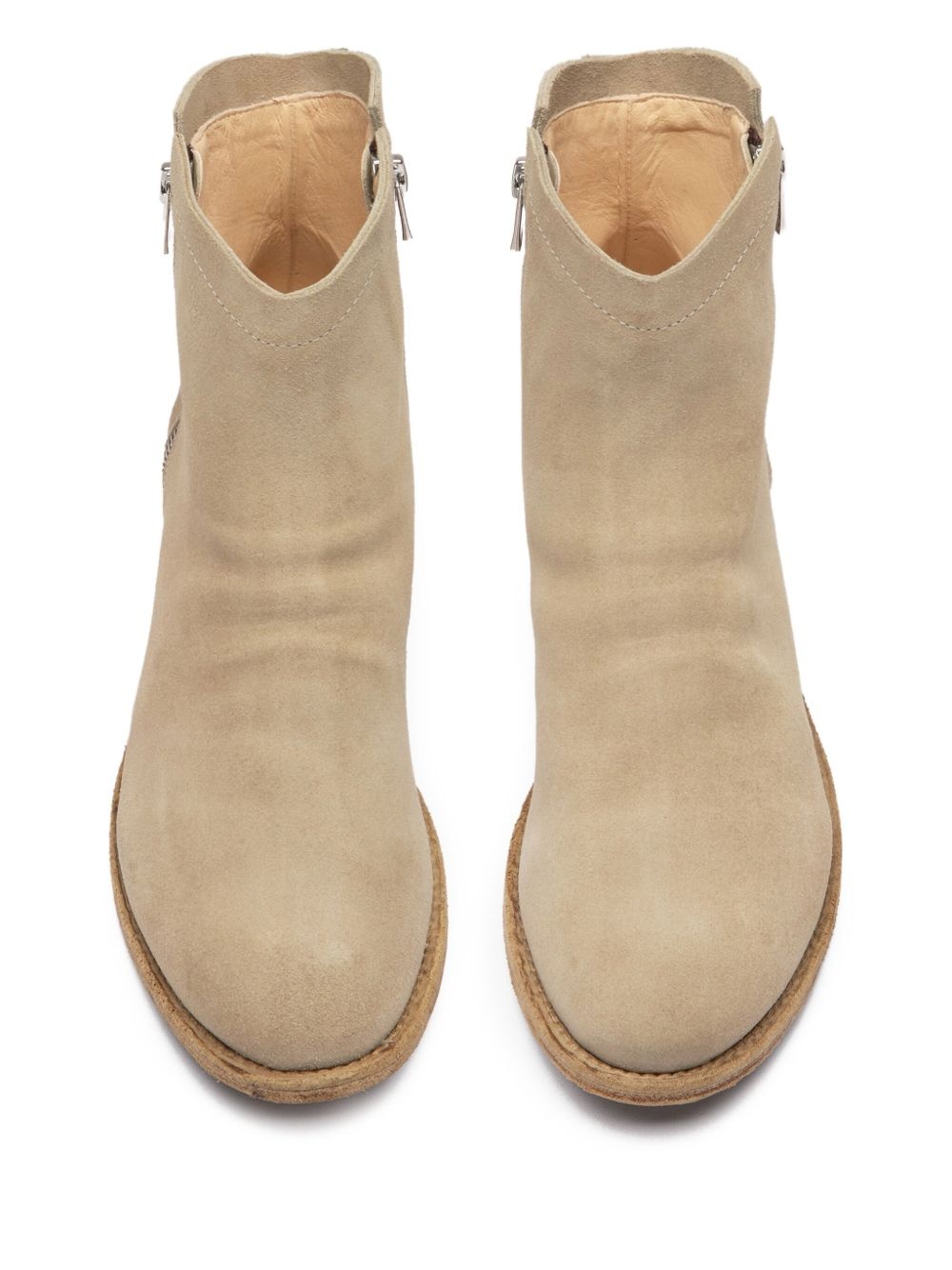 Oliver Sigaro zip-detail suede ankle boots - 3