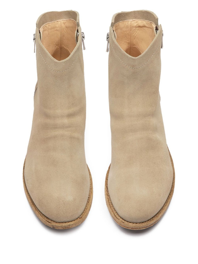 Oliver Sigaro zip-detail suede ankle boots 3
