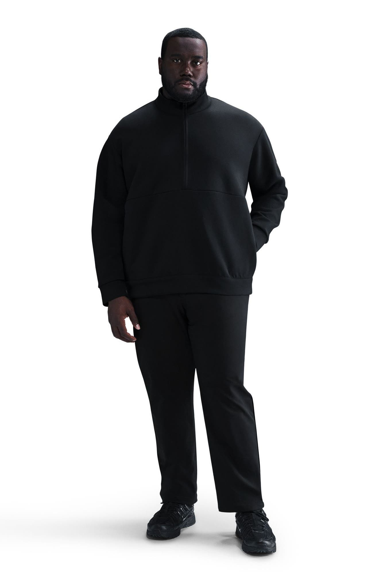 Nike 24.7 PerfectStretch Dri-FIT Regular Fit Flat Front Pants in Black/Dk Smoke Grey at Nordstrom - 8