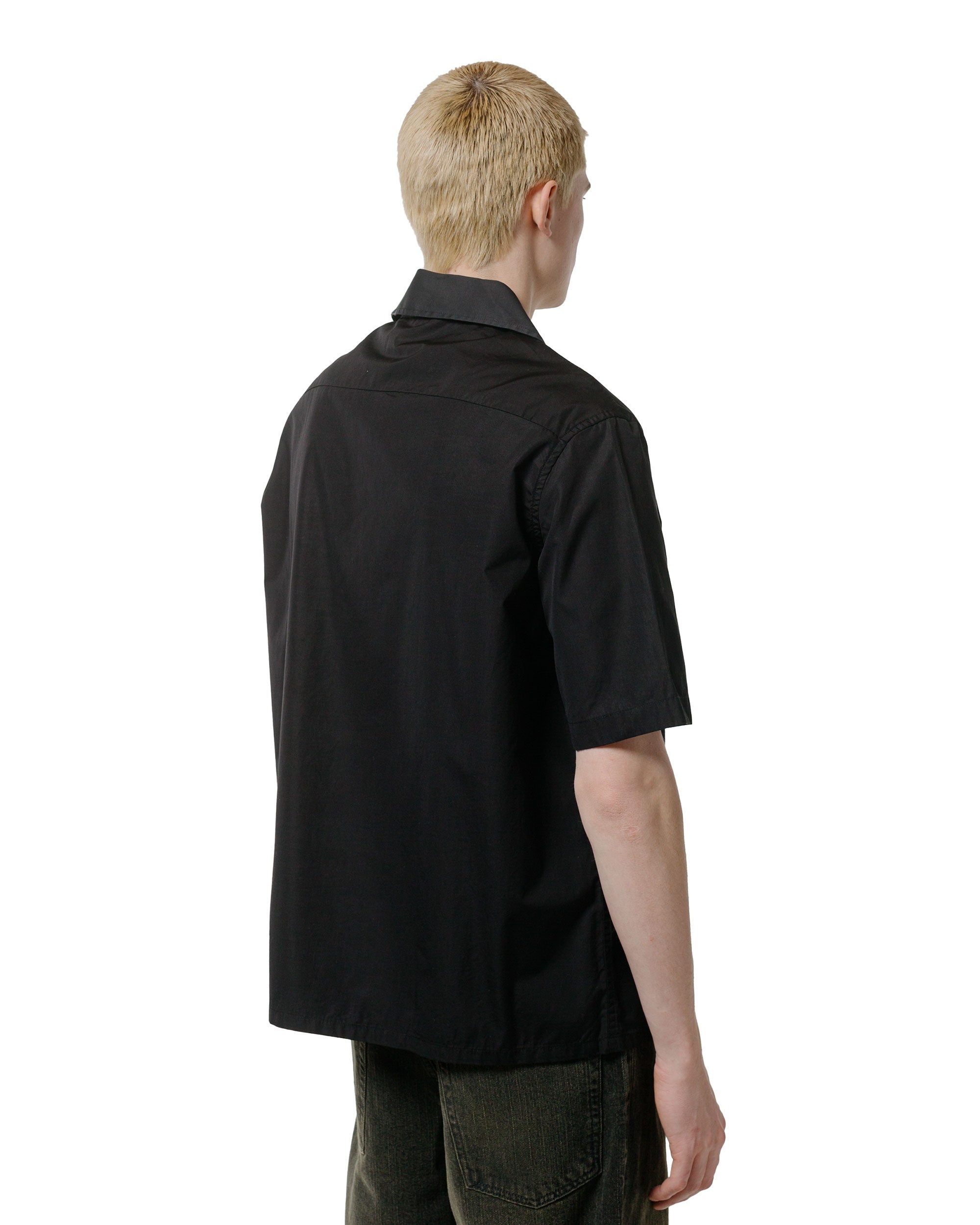Heusen Shirt Shortsleeve Black All Day Poplin - 3