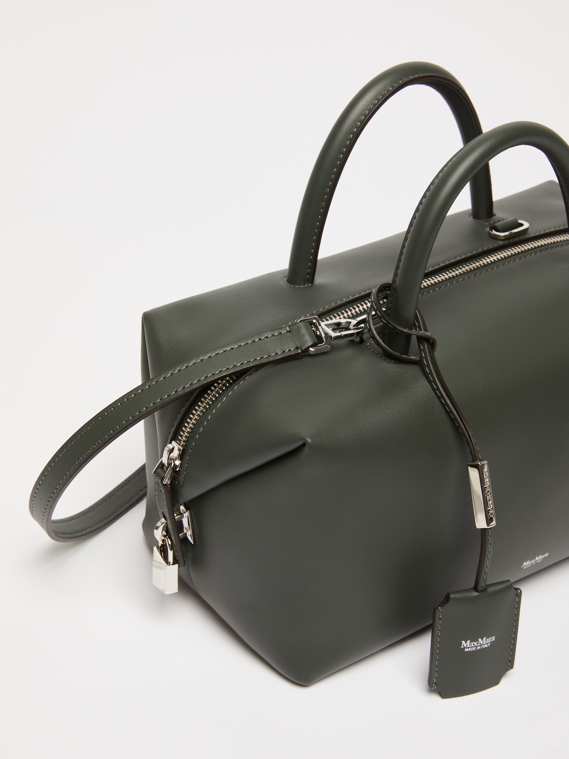 HOLDALLM Medium shiny leather satchel bag - 5