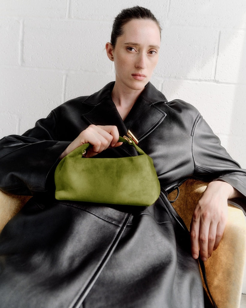 Liffner PILLOW POUCH MICRO ARMY SUEDE outlook
