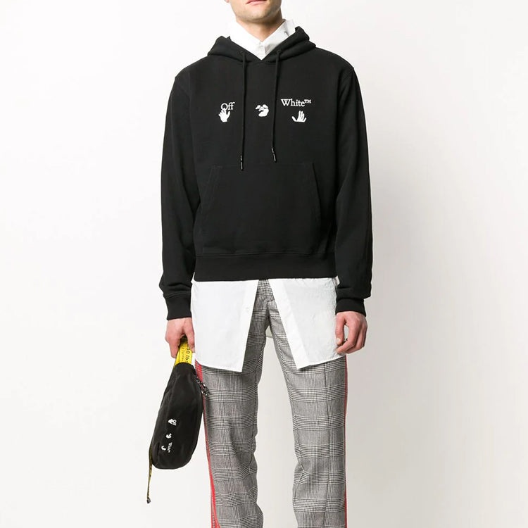 Off-White FW20 logo Mens Logo Long Sleeve Sweater OMBB034E20FLE0021001 - 4