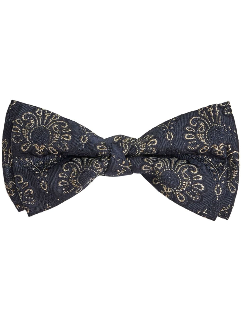 jacquard silk-blend bow tie - 1