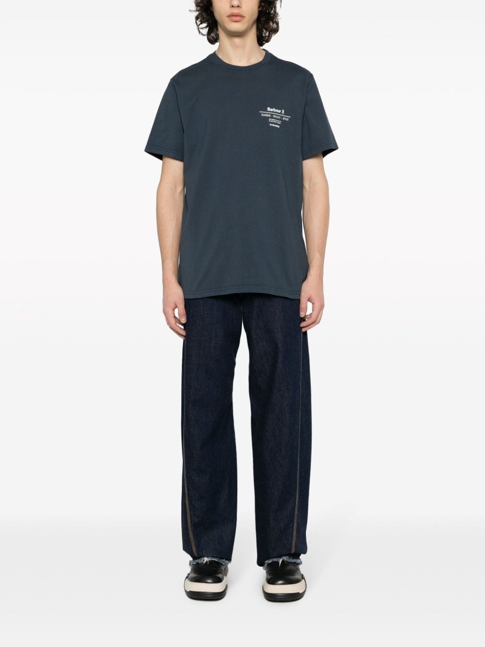 logo-print cotton T-shirt - 2