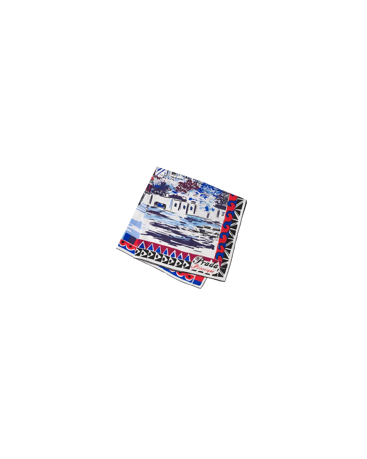 Pittoresque Paris printed silk 90 foulard - 1