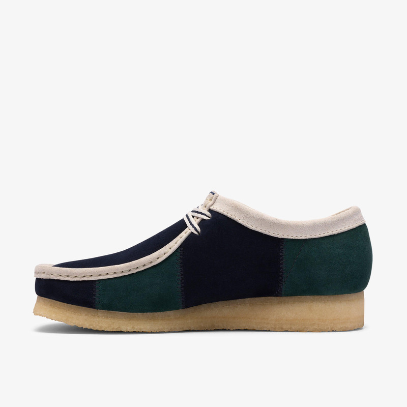 Wallabee Blue/Green Stripe 3