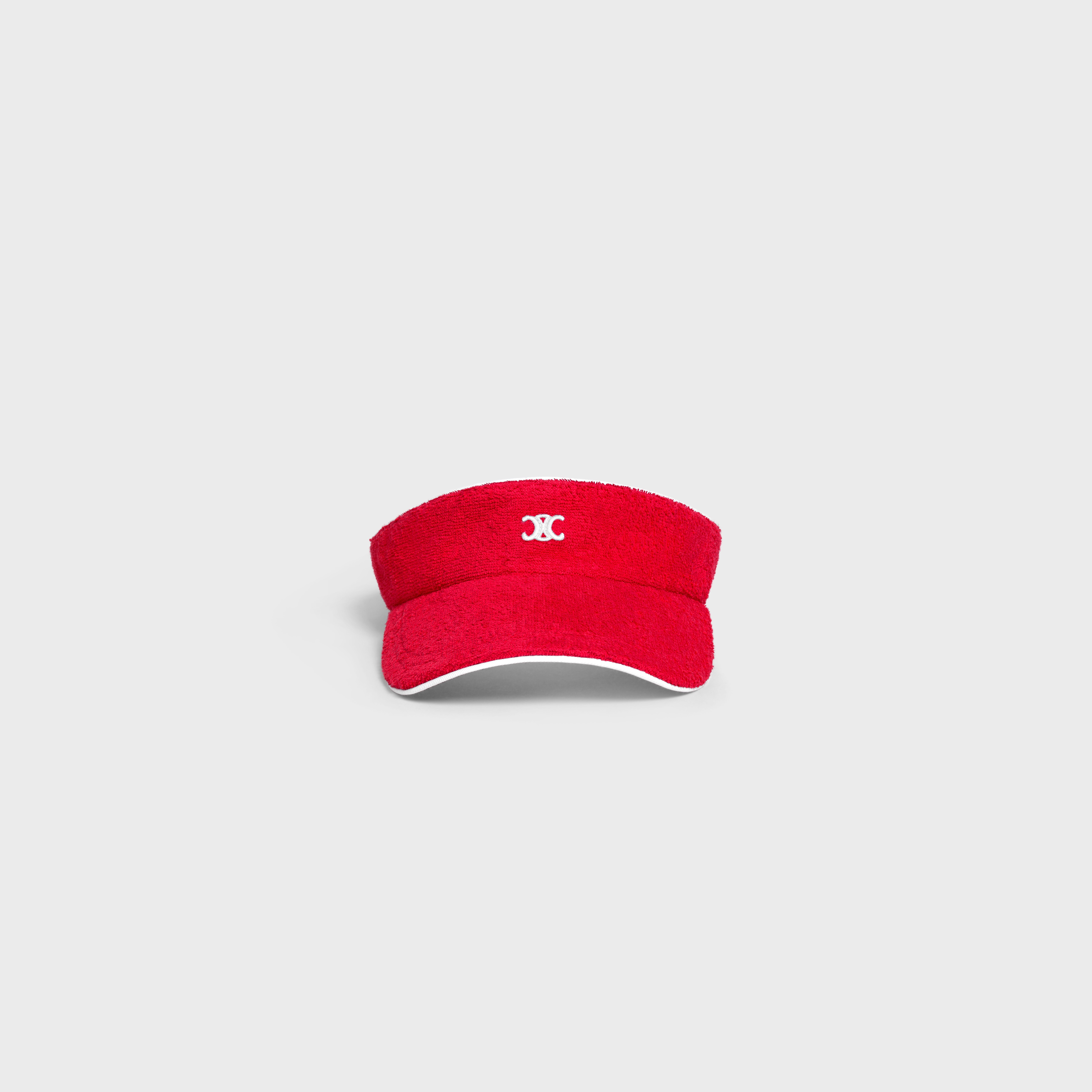 CELINE triomphe visor in terry cotton | REVERSIBLE