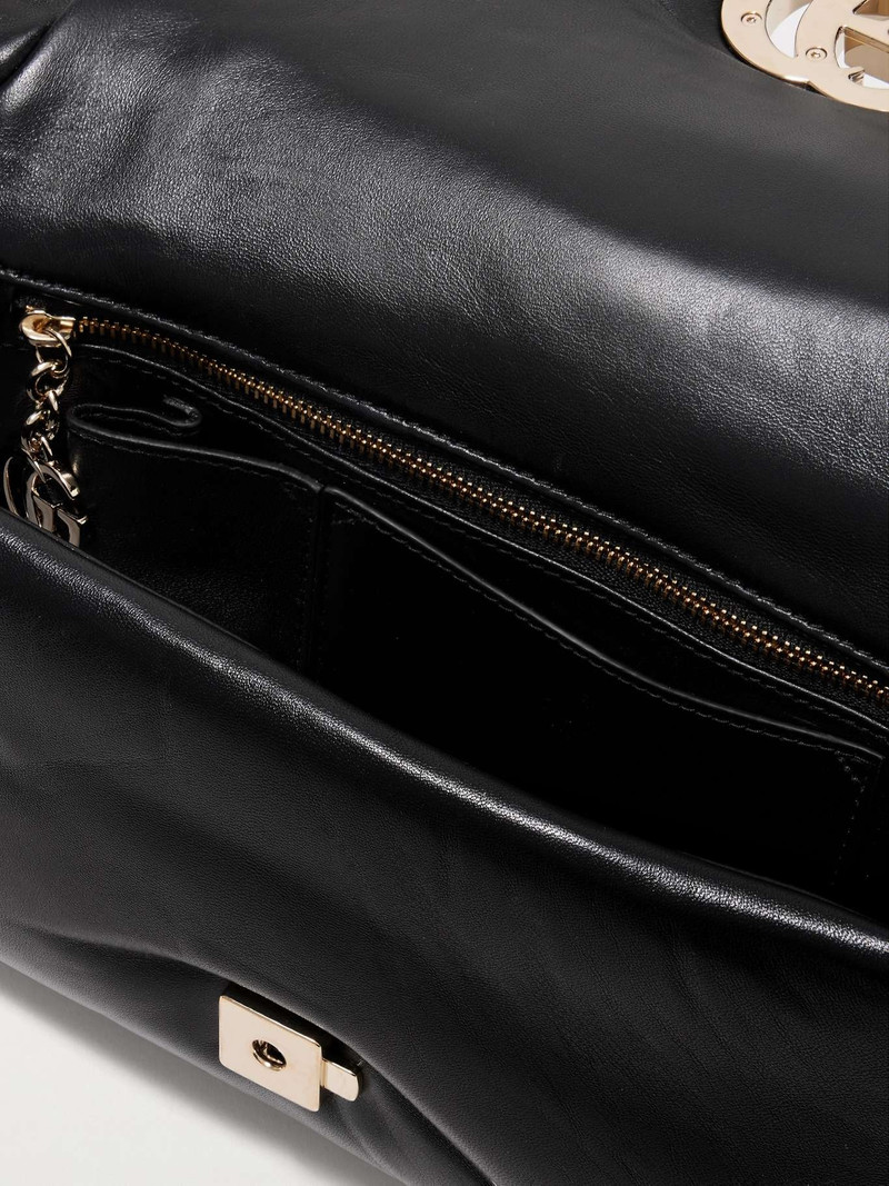 GG Milano padded leather shoulder bag Black 5