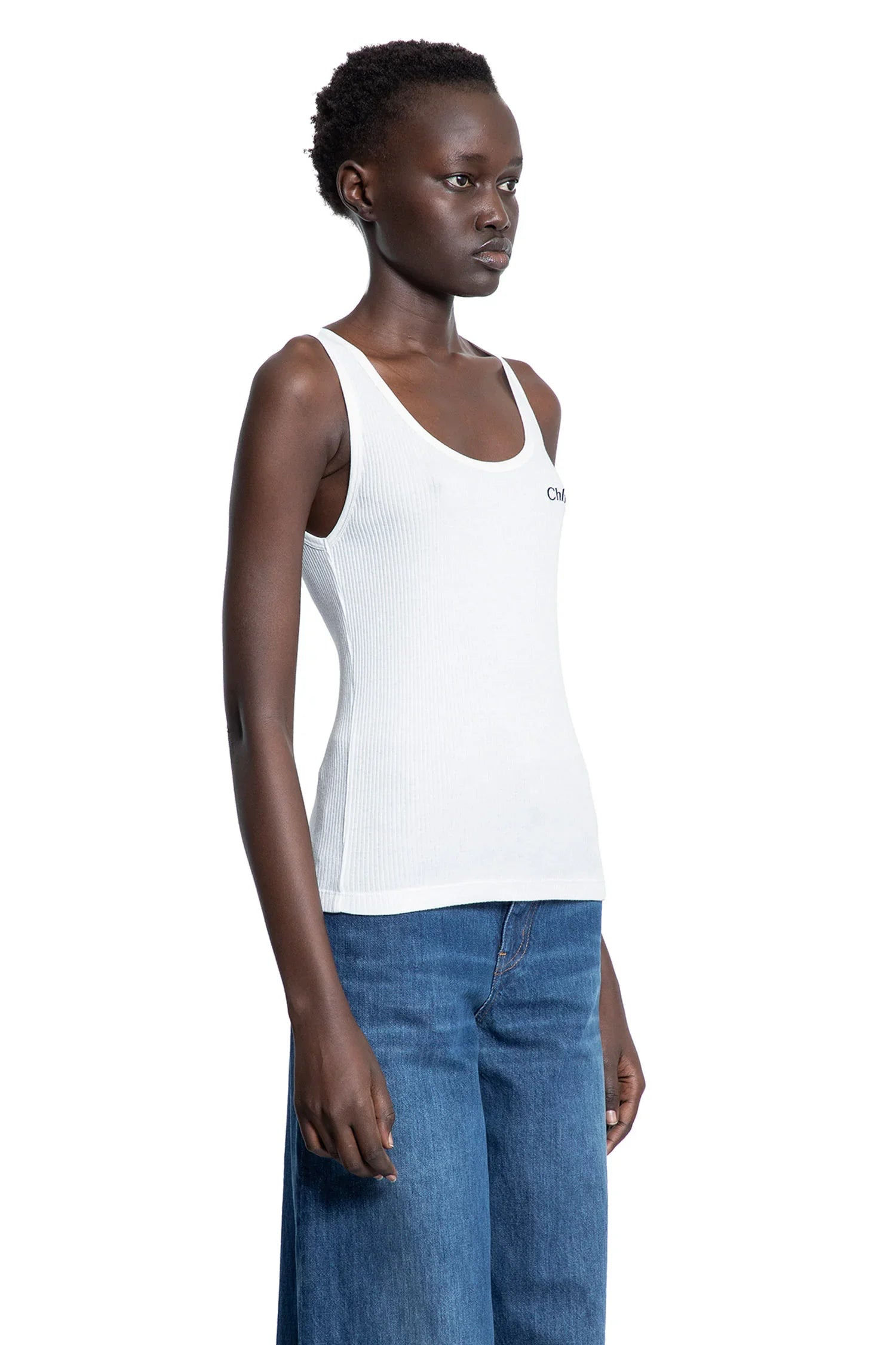 Ribbed-Jersey-Logo-Tank-Top - 3