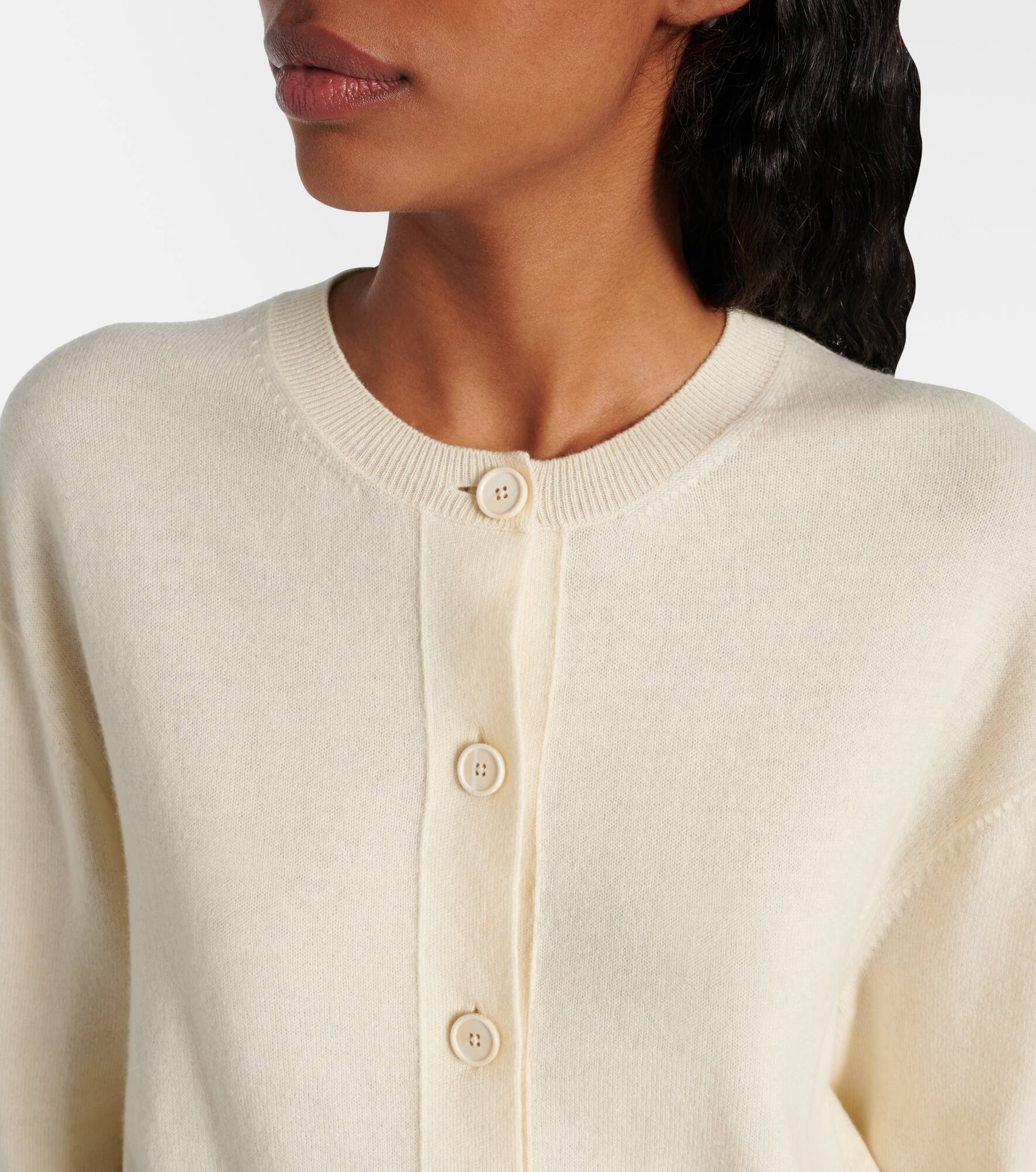 Deconstructed wool and cashmere cardigan - 4