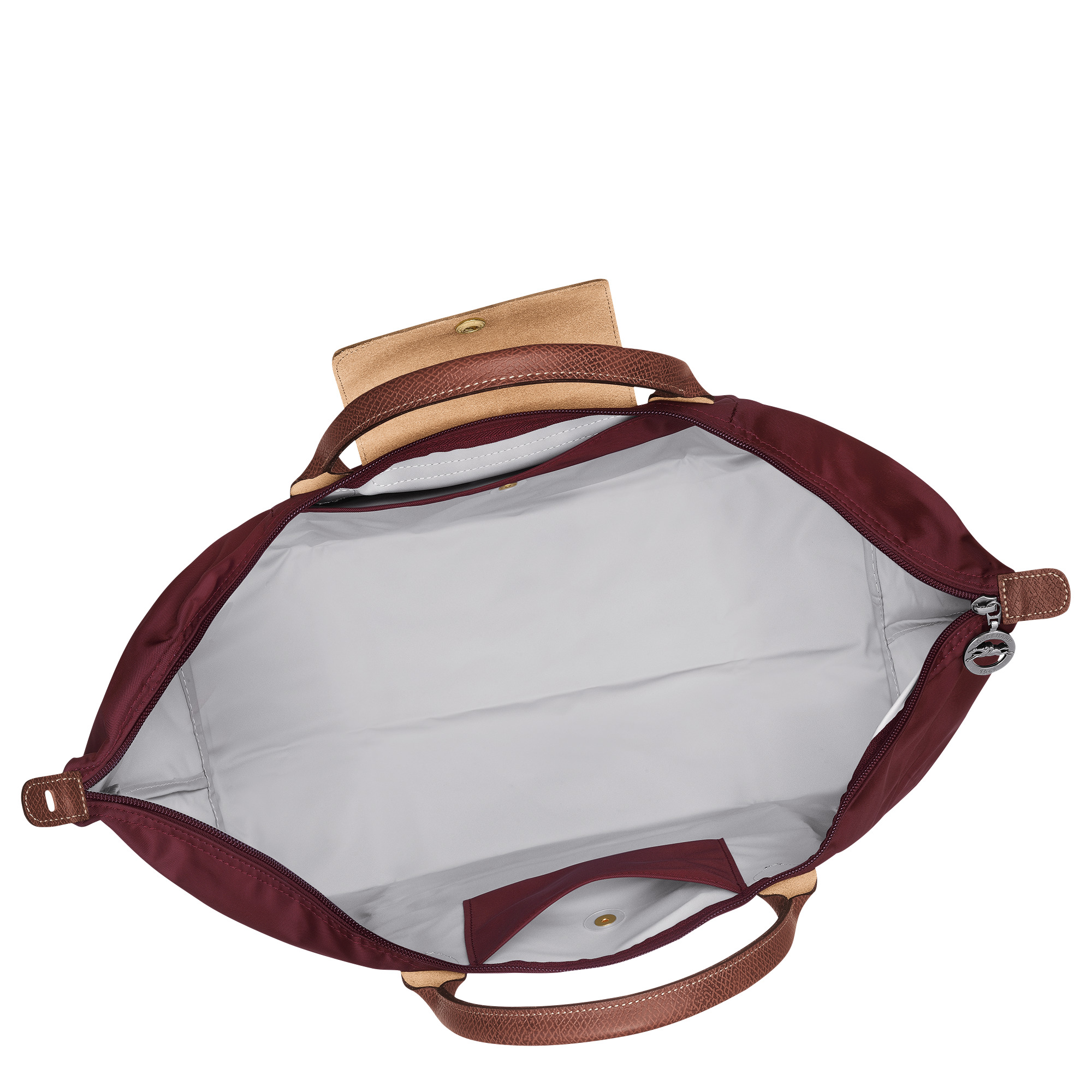 Le Pliage Original S Travel bag Burgundy - Recycled canvas - 5