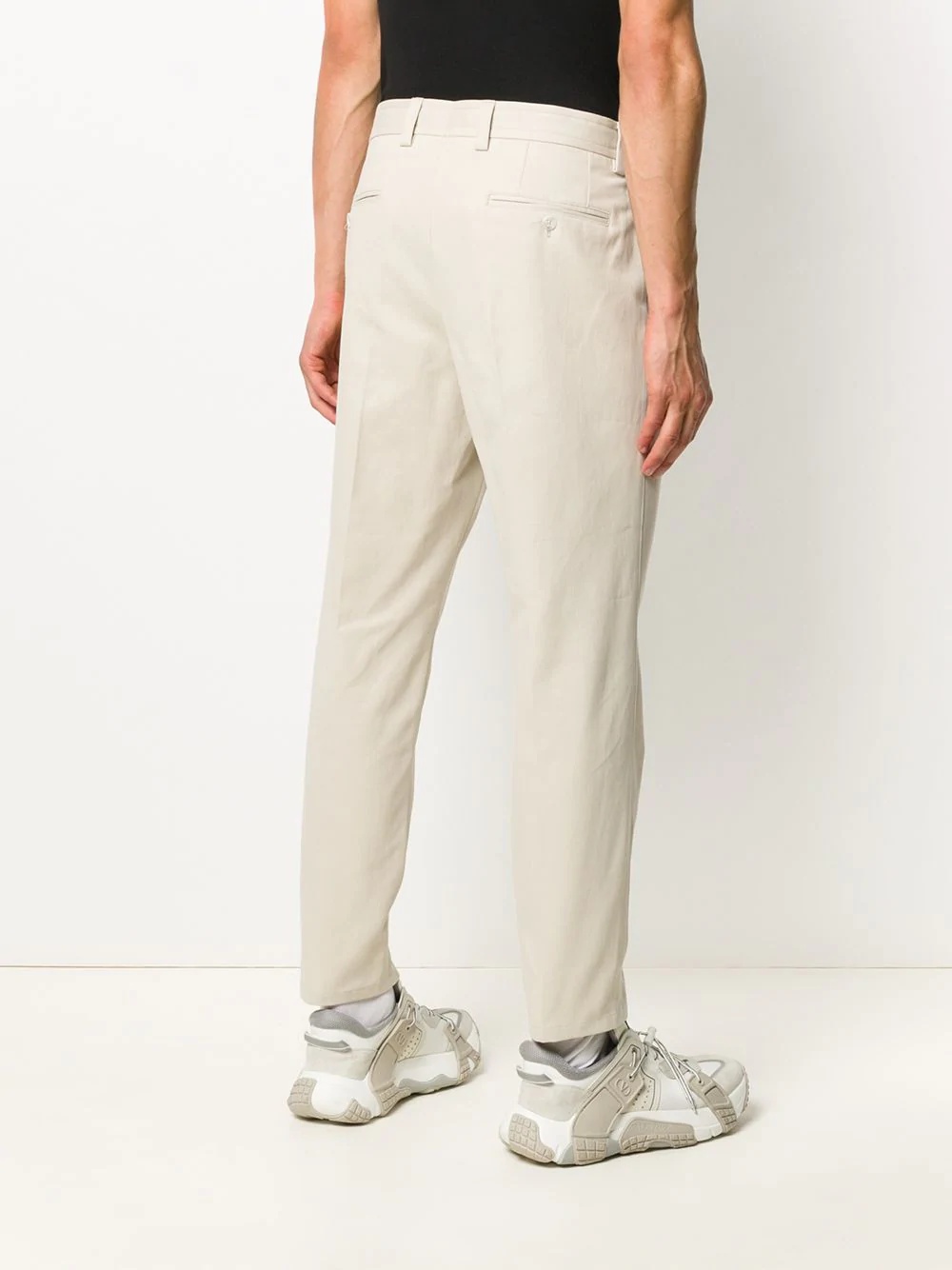 drawstring chino trousers - 4