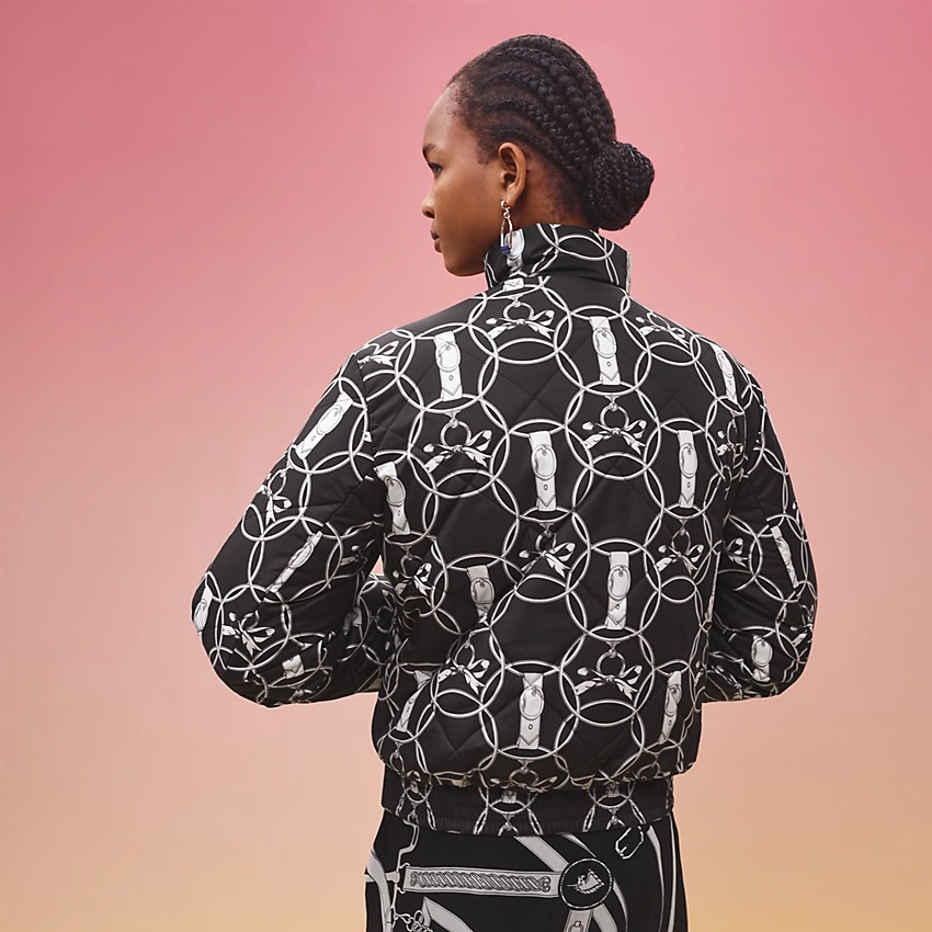 "Promenade du Matin" short reversible puffer coat - 2