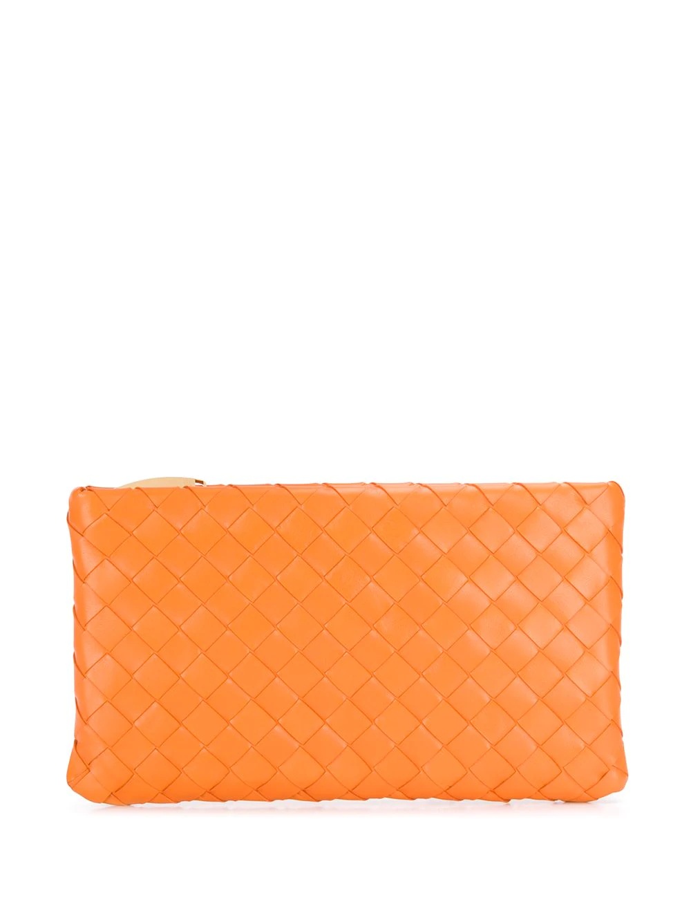 Intrecciato leather pouch - 1