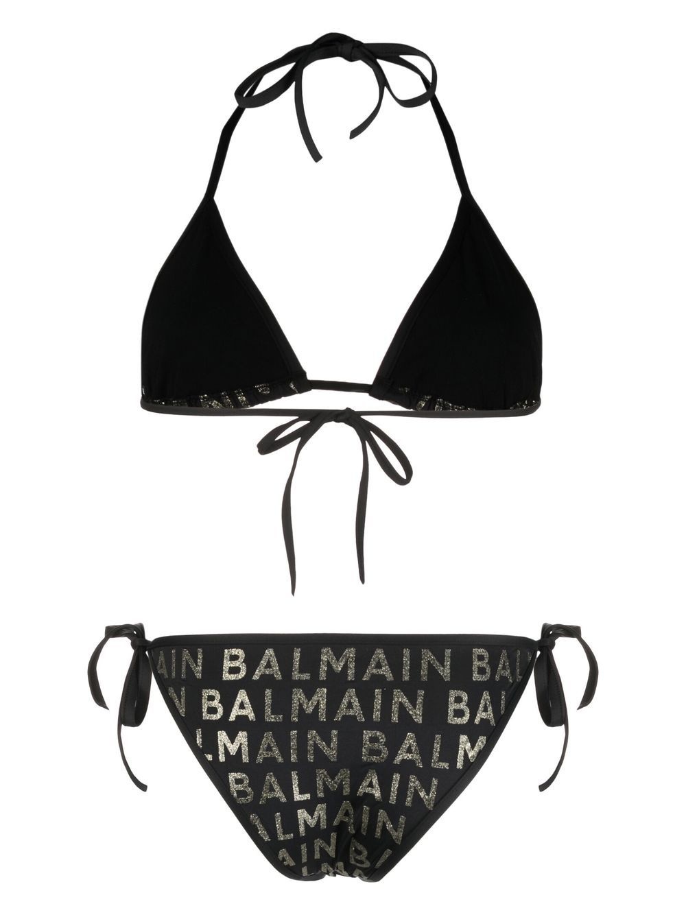 logo-print bikini set - 2