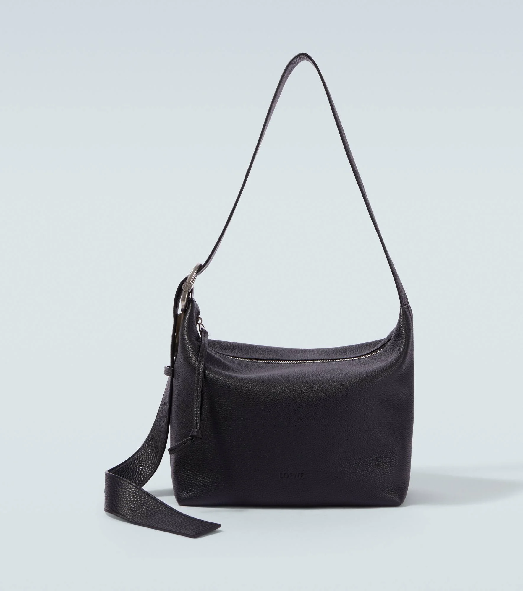 Loop leather shoulder bag - 1