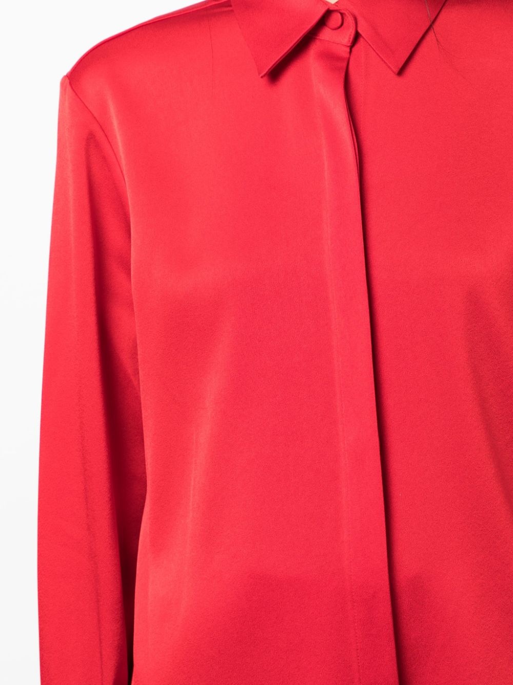 satin-finish button-down shirt - 5
