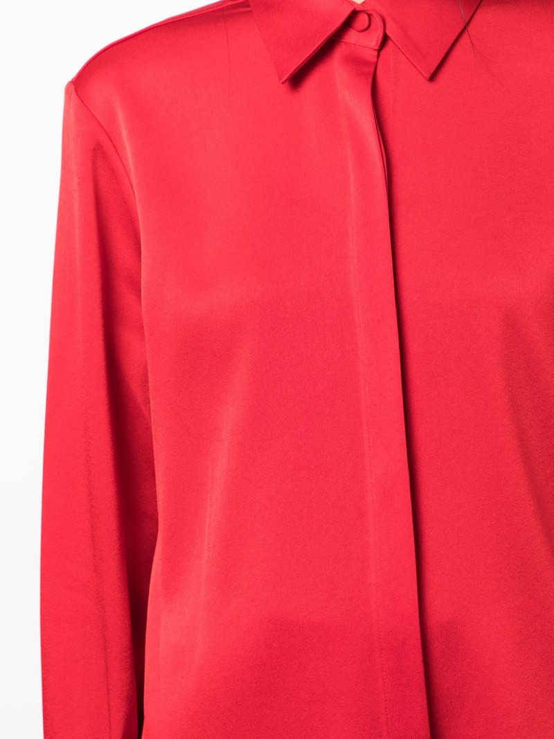 satin-finish button-down shirt 5