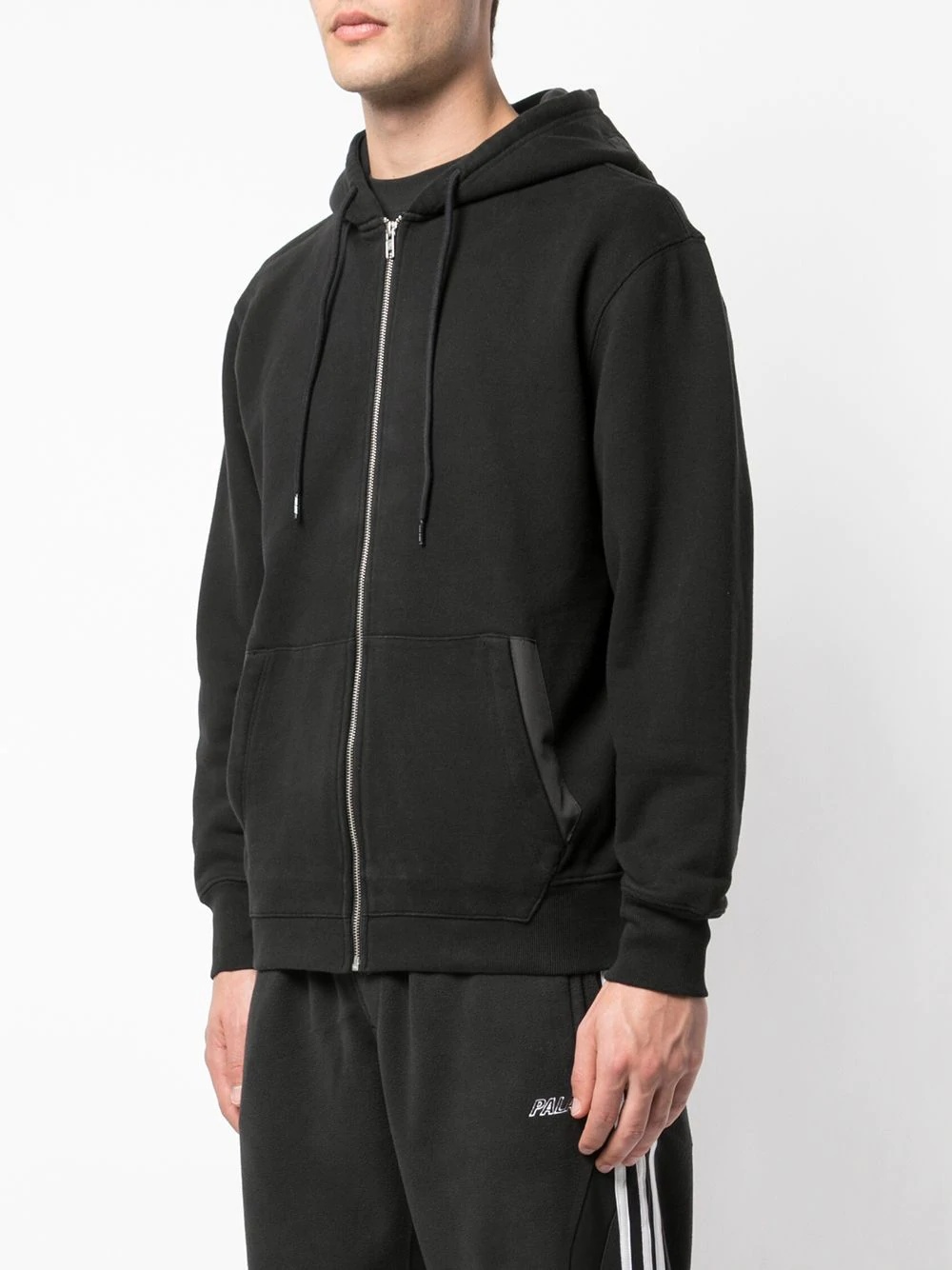 zipped logo hoodie - 3