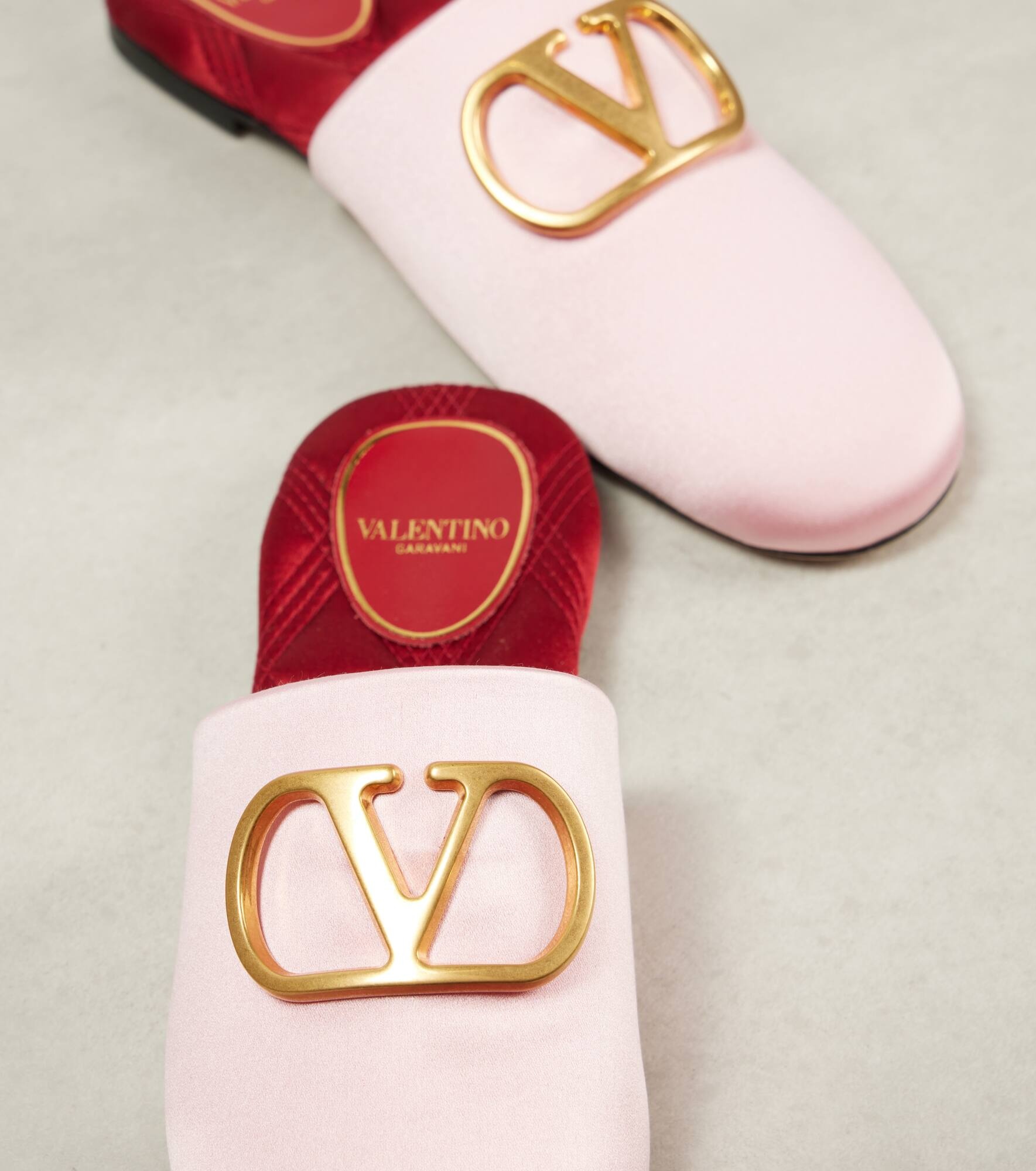 VLogo Signature satin mules - 5