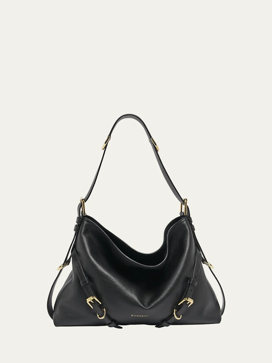 Voyou Medium Shoulder Bag in Shiny Leather - 1