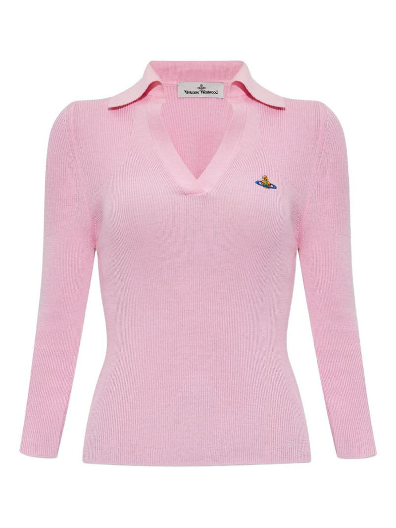 orb-embellished ribbed top 1