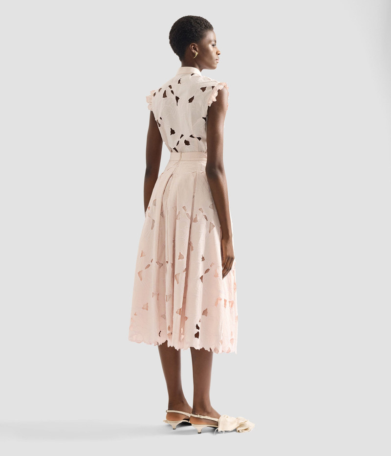 FLORAL CUTWORK SLEEVELESS SHIRT 3