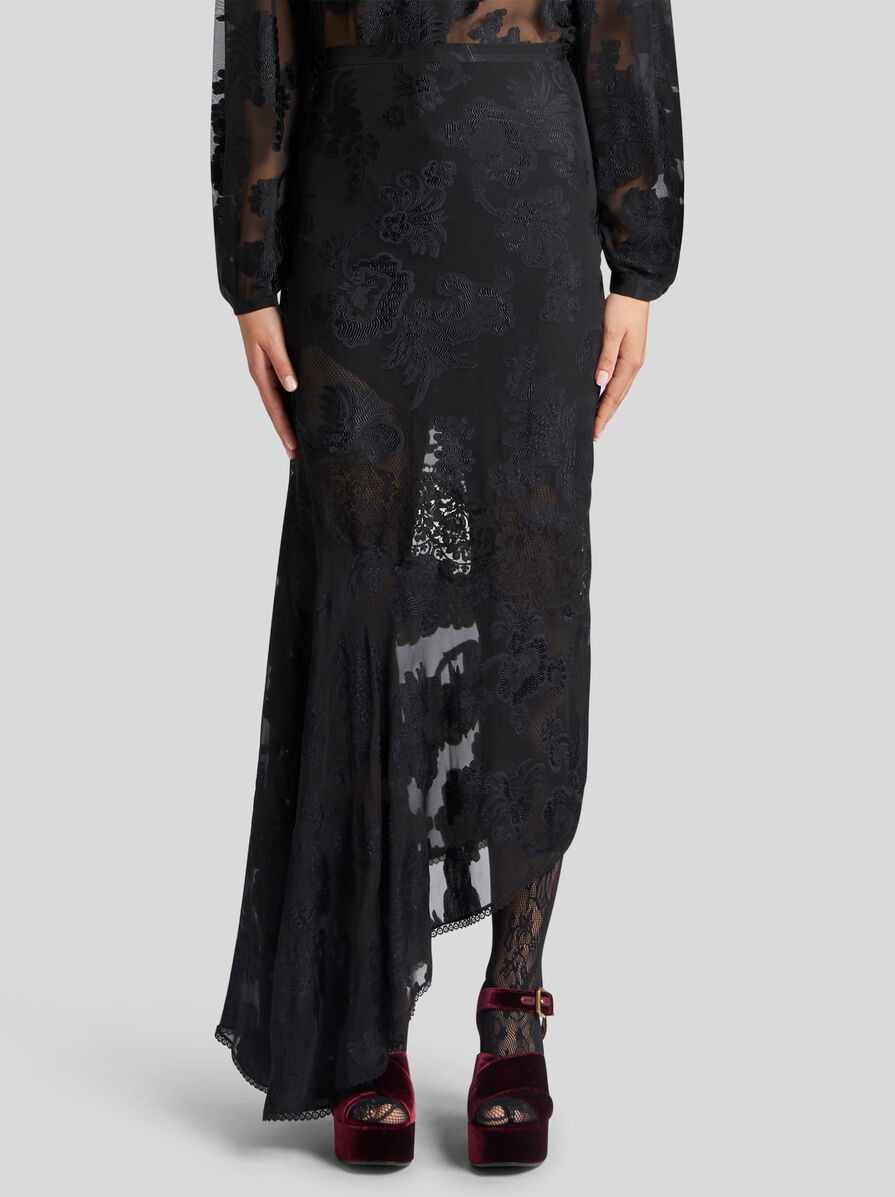FIL COUPÉ CHIFFON SKIRT - 2
