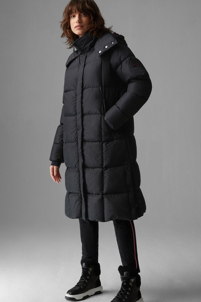 Barna Quilted coat in Black - 2
