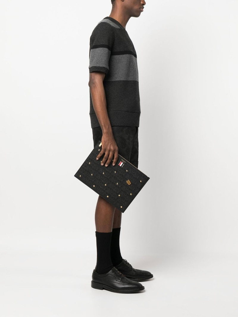 Thom Browne pebble grain leather document holder outlook
