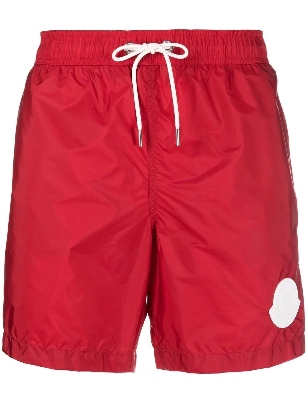logo-patch swim shorts - 1