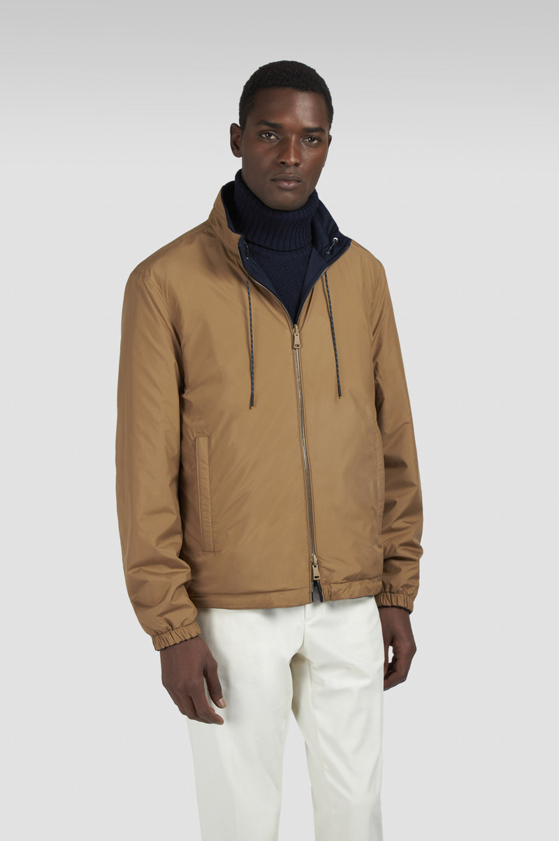 REVERSIBLE BLOUSON IN WOOL, SILK, AND MICROFIBER 10